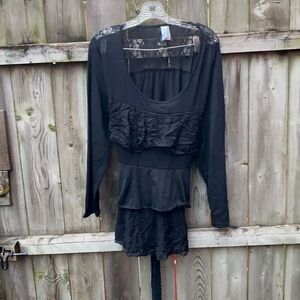 M.Fasis lace Ruffle top sz. 1X